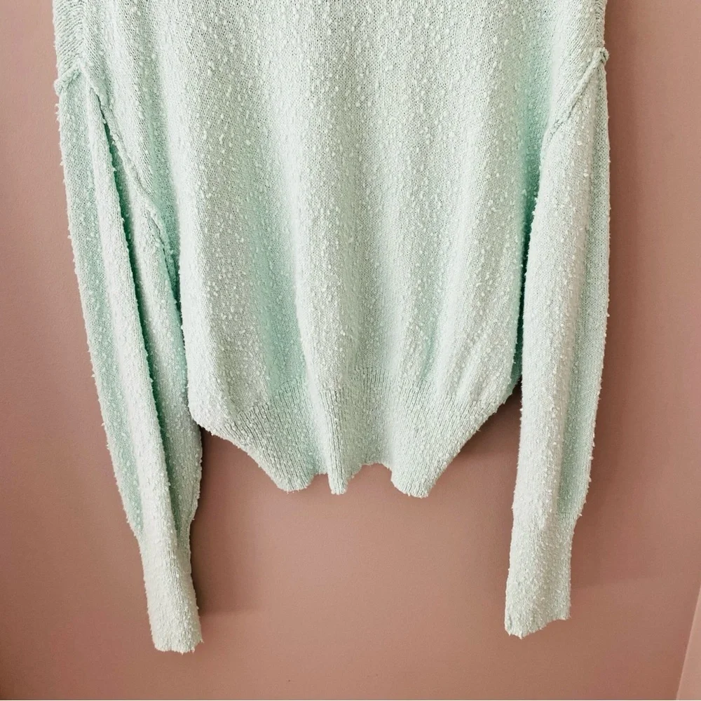 Free People Button Up Cardigan Teal Sz XS